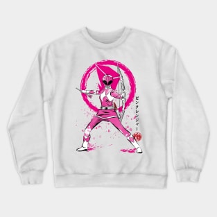 Pink Ranger sumi e Crewneck Sweatshirt